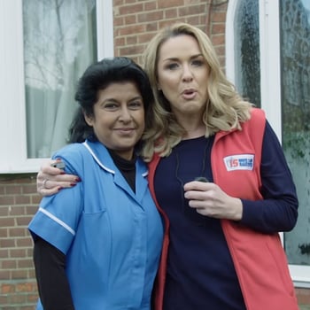 Claire Sweeney and a care worker star in a powerful ad in this week's Video Worth Sharing.