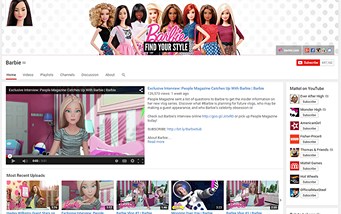 Barbie YouTube channel