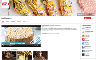 Kraft Recipes YouTube channel